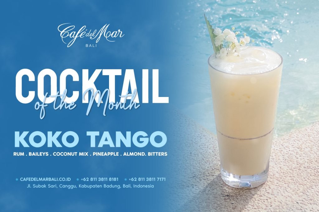 cocktail of the month at café del mar bali